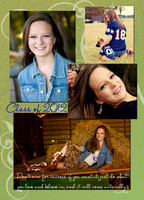 5x7 Senior Announcement Card **Back**